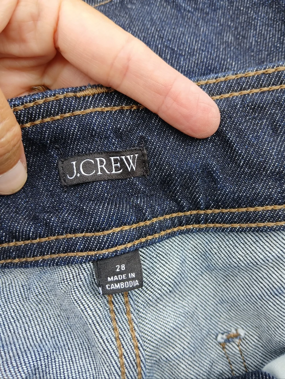 J. Crew Slim Wide Leg Jeans Stacked Buttons Size 28